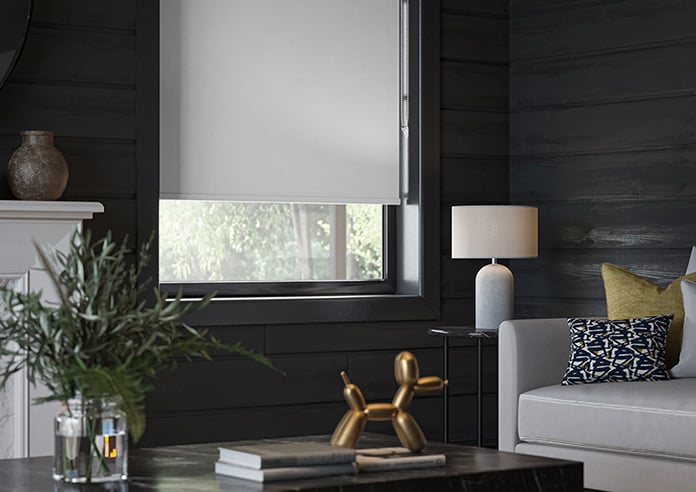 Verona (Blackout), Steel Grey - Motorised Roller Blind - Image 5